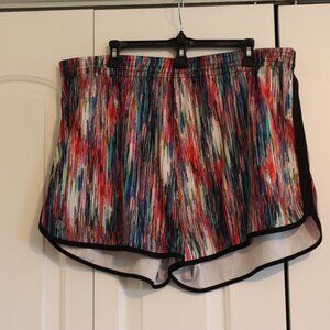 Zelos Multi Stripe Colorful Athletic Shorts  Size XXL Fitness, Swim, Outdoor